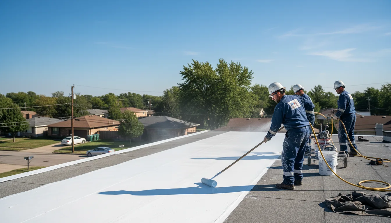 Commercial roof coating in Lamar, MS near me